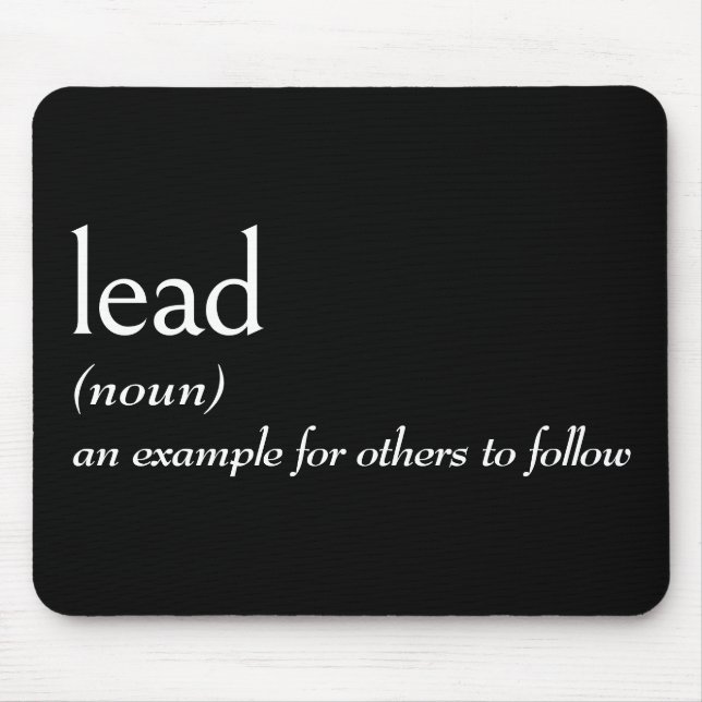 Dictionary Definition For LEAD Mouse Pad (Front)