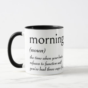 Dictionary Definition for MORNING Mug