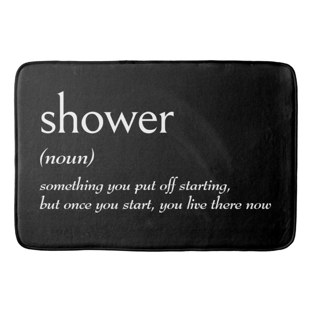Dictionary Definition For SHOWER Bath Mat (Front)