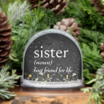 Dictionary Definition of SISTER With Wildflowers<br><div class="desc">Bold white dictionary definition of a SISTER on black with a wildflower border.
Background colour can be changed.</div>