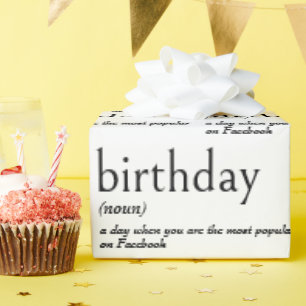 Dictionary Meaning For BIRTHDAY Wrapping Paper