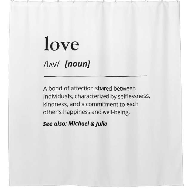 Dictionary style love definition black and white (Front)