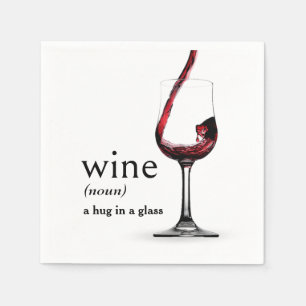 Dictionary's Definition of WINE Napkin