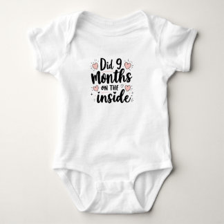 Did 9 months on the inside baby bodysuit