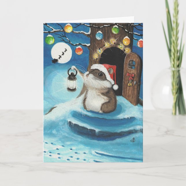 Did I hear Santa? Holiday Card (Front)