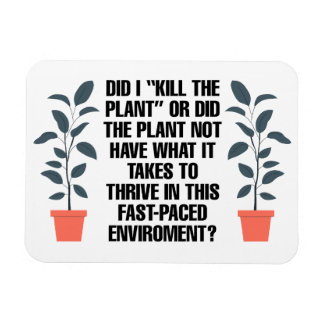 Did I "Kill the Plant" Funny Magnet