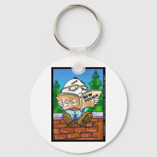 Did New Yorker Kill Humpty Dumpty? Cartoon Gifts Keychain