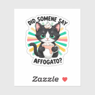 Did Someone Say Affogato? Retro Coffee Cat affog