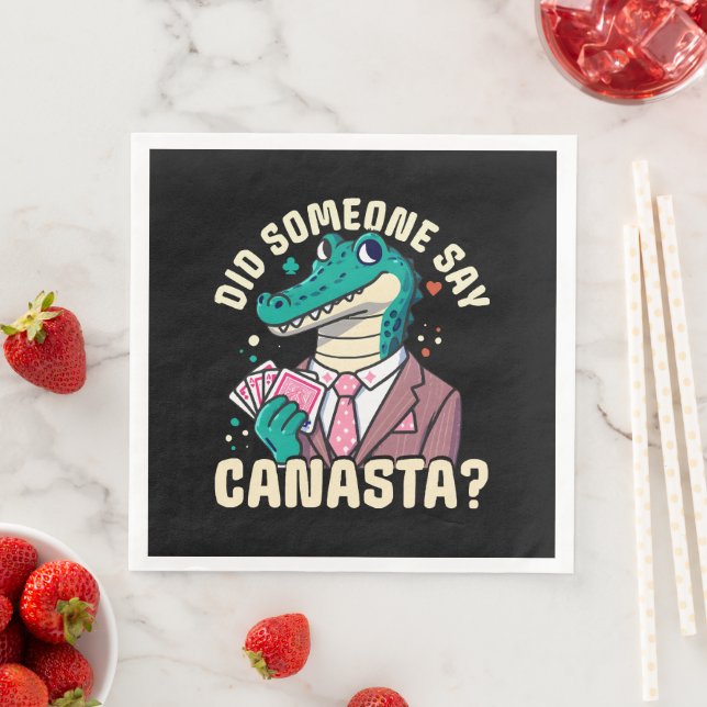 Did Someone Say Canasta Napkin (Insitu)
