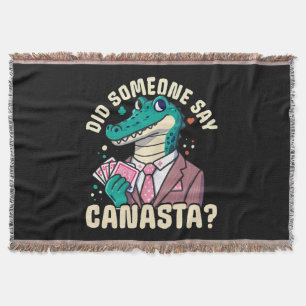 Did Someone Say Canasta Throw Blanket