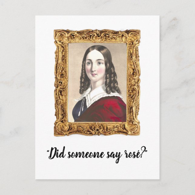 "Did Someone Say Rosé?" Funny Wine Mom Postcard (Front)