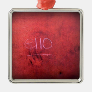 Did they mean hello? metal ornament