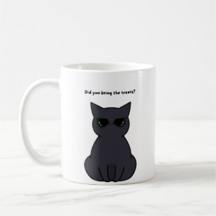 “Did You Bring the Treats?” Funny Cat Coffee Mug