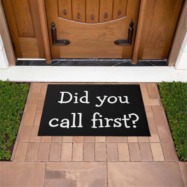 Did you call first? doormat (Outdoor)
