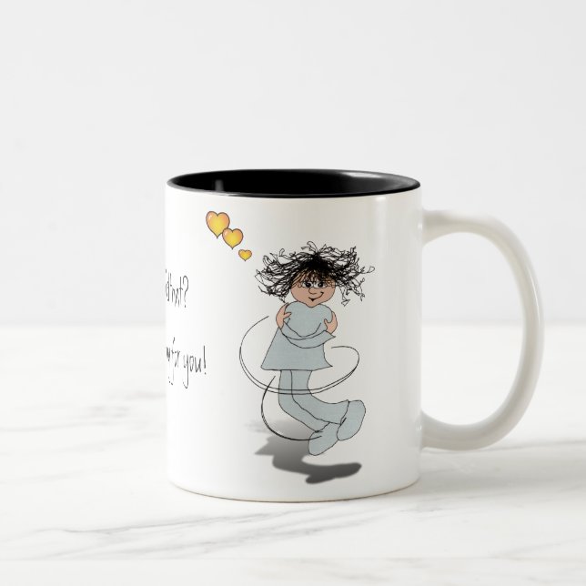 Did you feel that? A great big hug... Two-Tone Coffee Mug (Right)