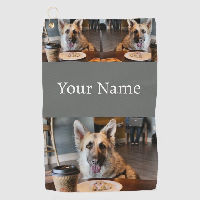 Did you get yourself anything? golf towel (Front)