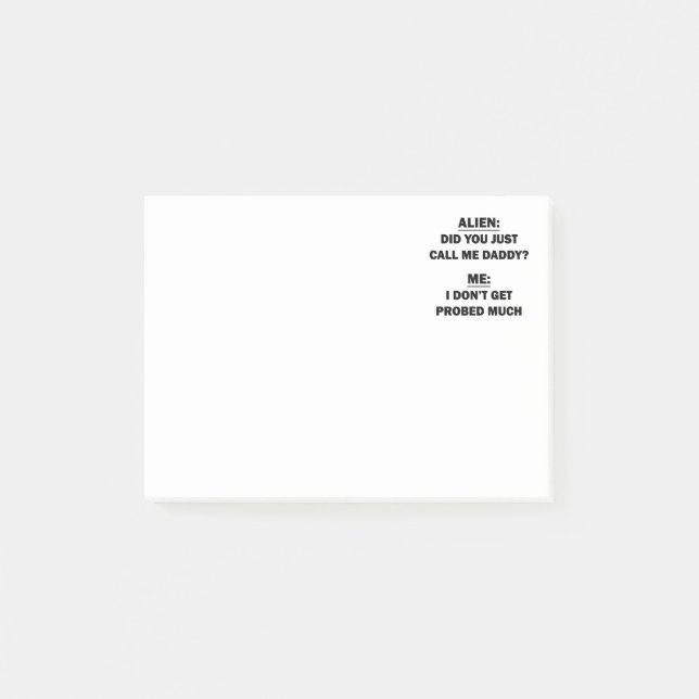 Did You Just Call Me Daddy? Post-it Notes (Front)