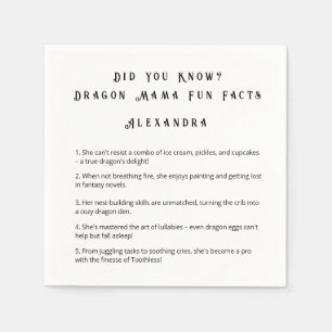 Did You Know? Dragon Mama Fun Facts  Napkin