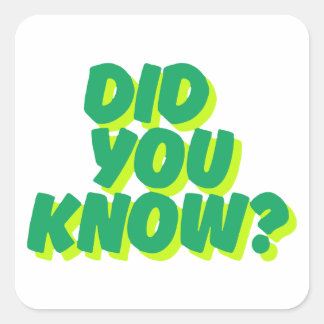 Did You Know? Motivational Quote Sticker