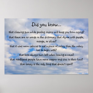 did you know? poster