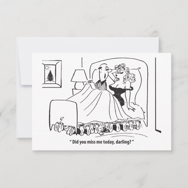 Did You Miss Me Darling, Funny Save The Date (Front)