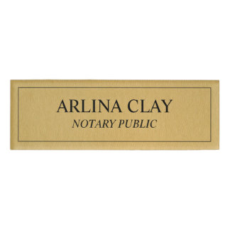 D'identification Badge de notaire public or texture luxe