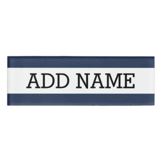 D'identification Badge Employé - Navy avec Personnalisation