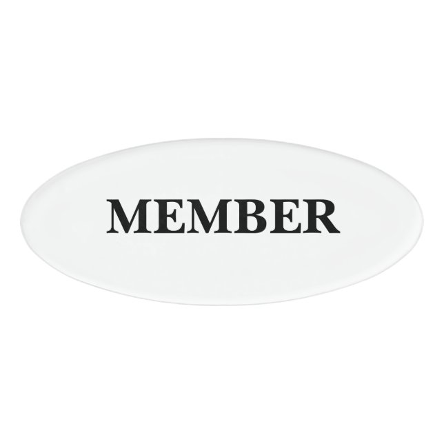 D'identification Badge Magnétique - Membre (Devant)