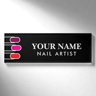 D'identification Badge magnétique pour technicien en onglerie en sa