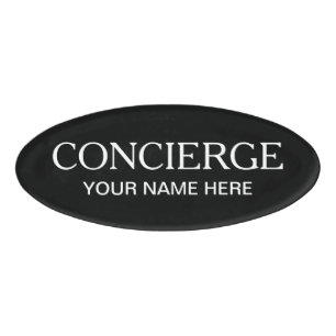 D'identification Badge nominatif magnétique personnalisé Concierge