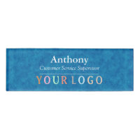 Name Badge Magnet Custom Logo Employee Staff Large