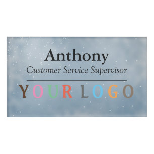 D'identification Nom Badge Magnet Custom Logo Personnel Employé Gra