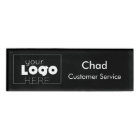 Petit Nom Badge Magnet Logo Employé Personnel Noir