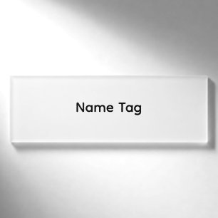 D'identification Simple Personnalisé Badge Nom