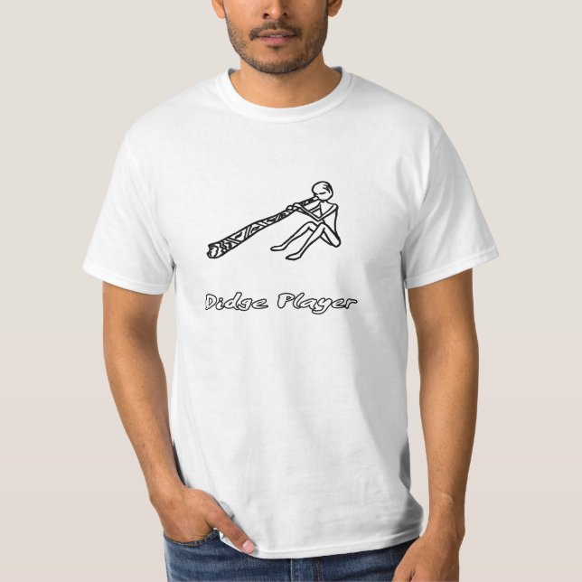 Didge Player Shirt white (Front)