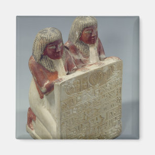 Didi and Pendua offering a hymn to the sun god Re, Magnet