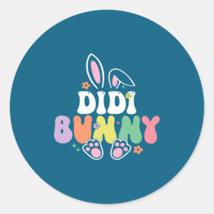 Didi Bunny Easter Day Rabbit Classic Round Sticker
