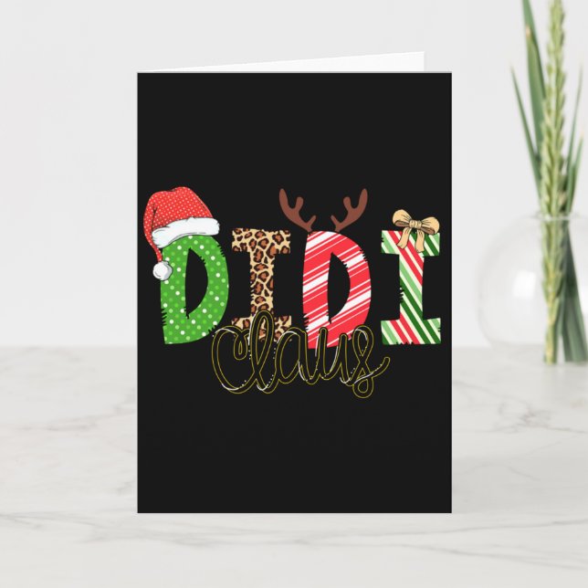 Didi Claus Xmas Happy Family New Santa Claus Chris Card (Front)