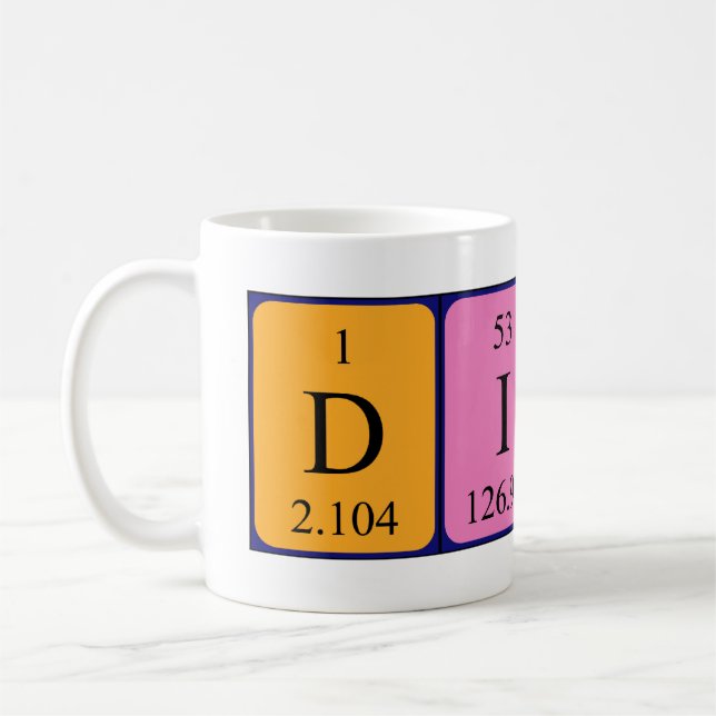 Didi periodic table name mug (Left)