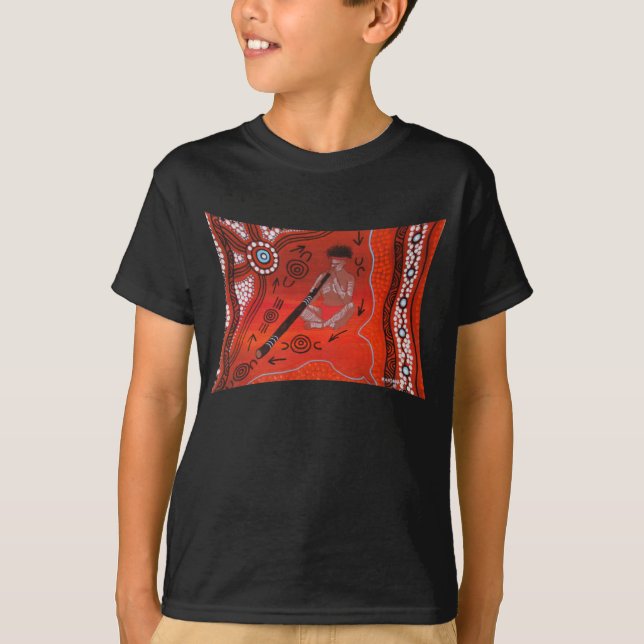 DIDJERIDOO PLAYER Tshirt by Mundara (Front)