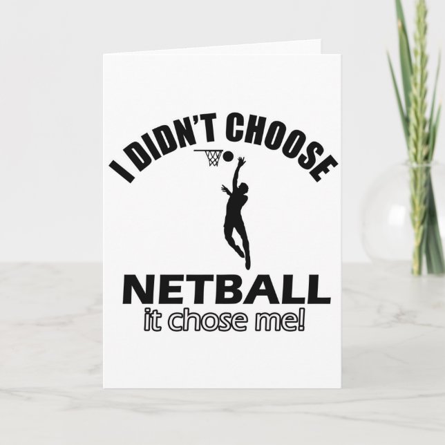 Didn't choose Netball Card (Front)