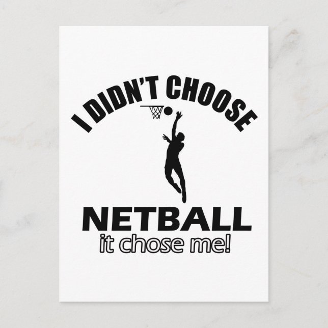 Didn't choose Netball Postcard (Front)