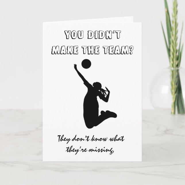 Didn&#x27;t make the Team?  Card (Front)