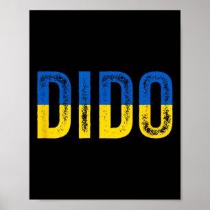 Dido Ukrainian Grandfather Grandpa Ukraine Flag Di Poster