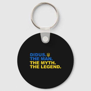 Didus Proud Ukrainian Grandpa Father's Day Trident Keychain