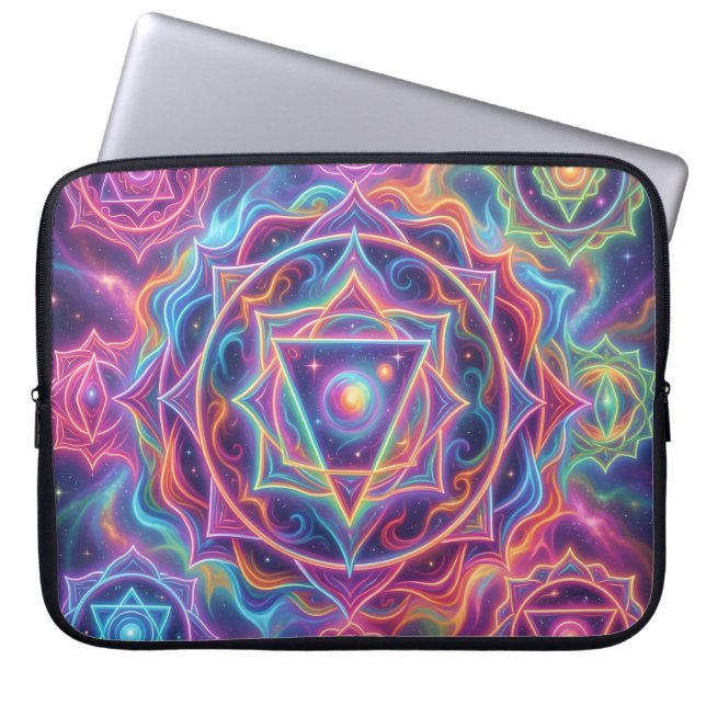 Die 7 Chakren´10 Laptop Sleeve (Front)