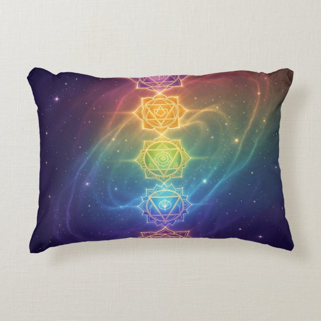 Die 7 Chakren´11 Accent Pillow (Front)