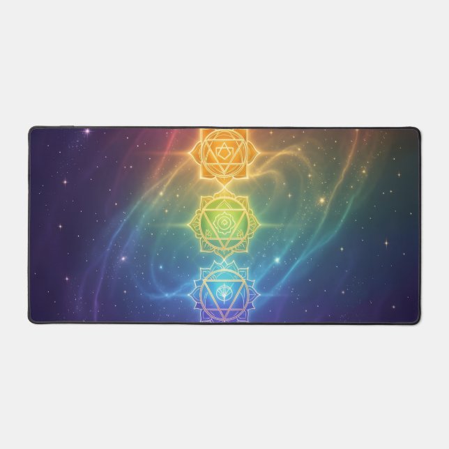 Die 7 Chakren´11 Desk Mat (Front)