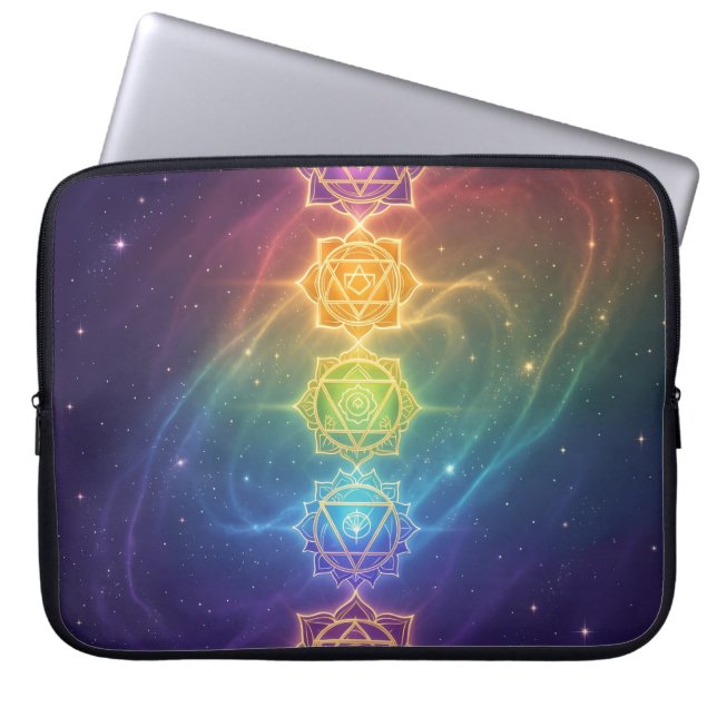 Die 7 Chakren´11 Laptop Sleeve (Front)