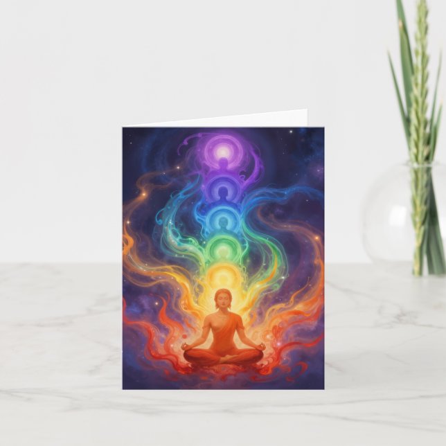 Die 7 Chakren Holiday Card (Front)